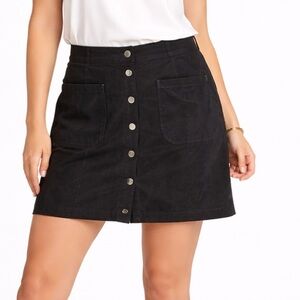 Adam Levine NWT black faux suede mini skirt women’s small